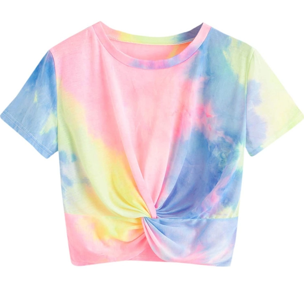 BOGO Sweaty Rocks Tie dye crop S NWOT